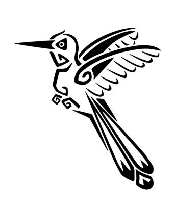Tribal Hummingbird Tattoos Pic